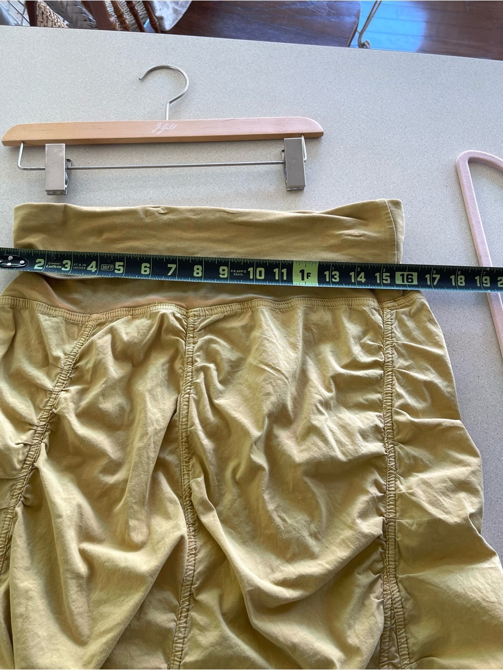 XCVI Gored Mustard Ruched Maxi Skirt - Picture 2 of 4